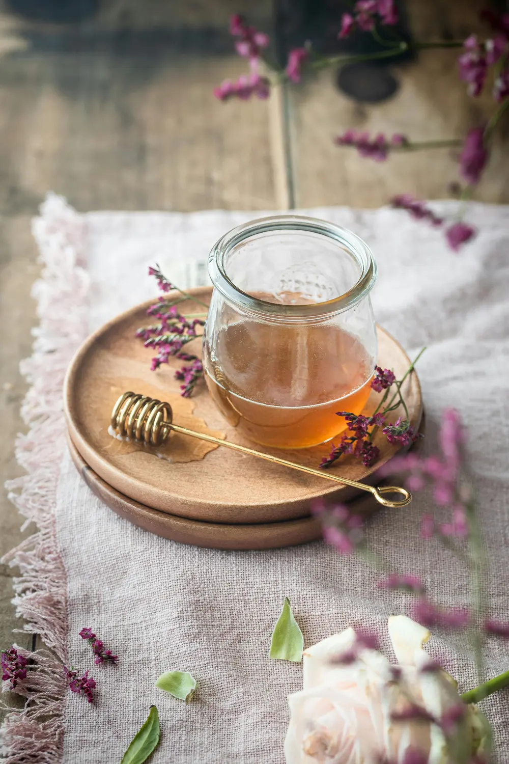 Jar of natural honey