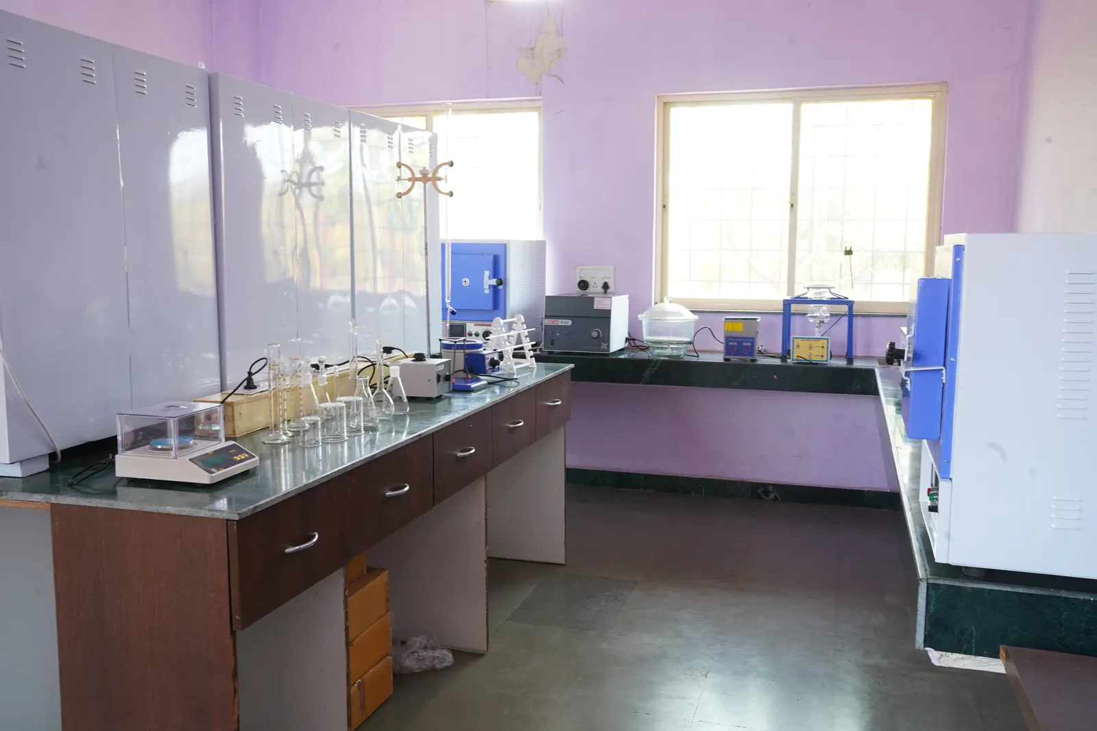 Laboratory testing equipment at the HIVE Honey Testing Laboratory